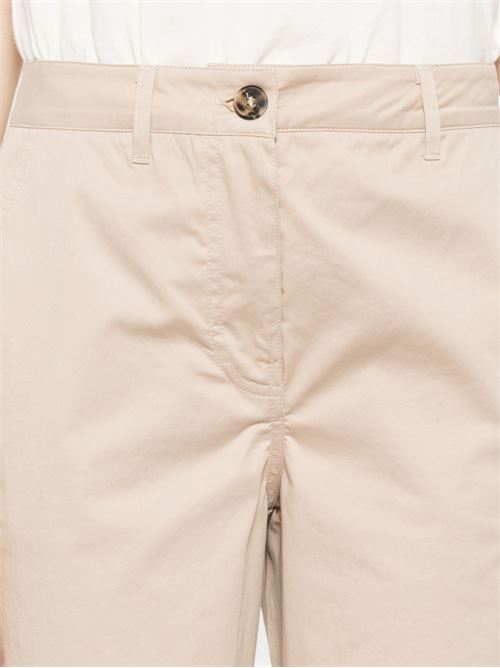 Pantalone donna Emme Marella slim in raso stretch beige EMME Marella | VOLPINO002